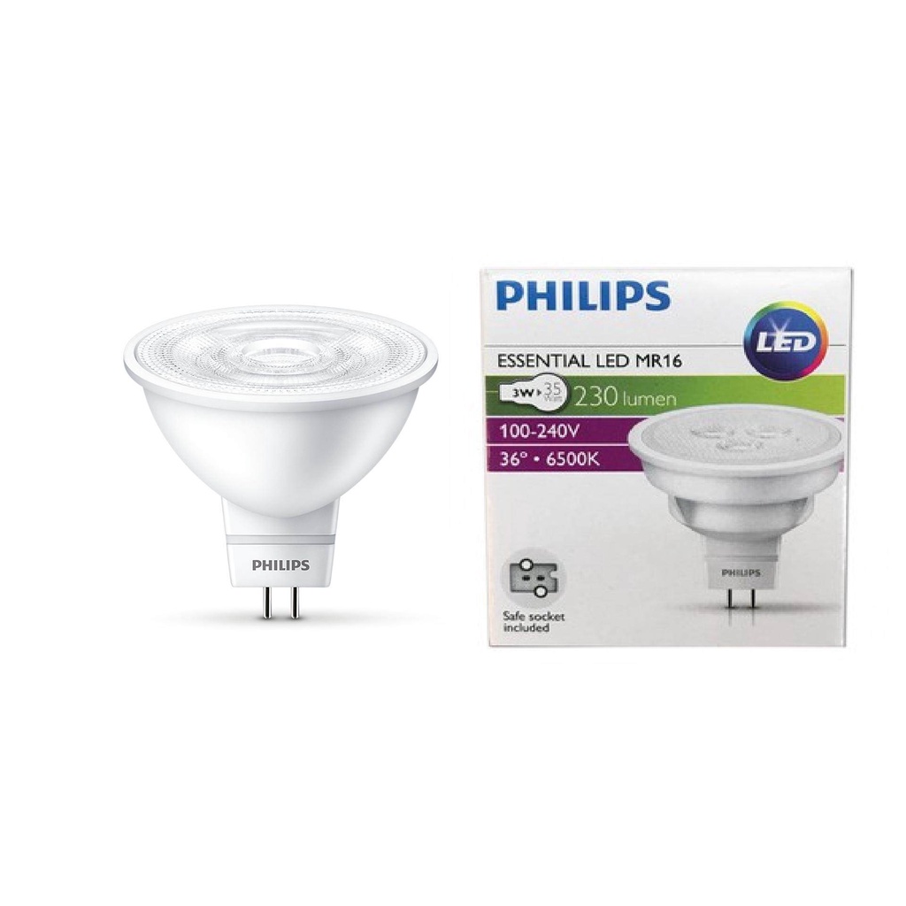 Philips LED   MR16 3W 220V Warm White 3000k