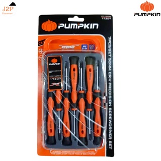 PUMPKIN 17207 ชุดไขควงจิ๋วมินิ CR-V 7 ชิ้น ไขควง ชุดไขควง พัมคิน ไขควงจิ๋ว J2P