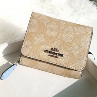 COACH F41302 SMALL TRIFOLD WALLET IN SIGNATURE CANVAS