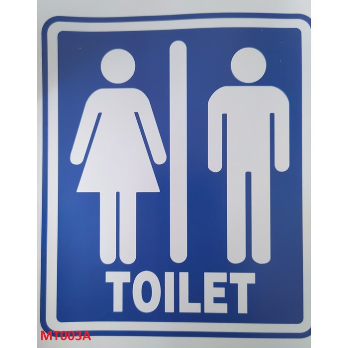 MT003A WALLSTICKER TOILET GUIDE พิเศษสําหรับผู้หญิง WALL STICKER