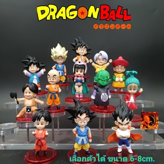 โมเดล ดราก้อนบอล ( Dragon ball ) ชุดวัยเด็ก 13 แบบ แยกขาย ขนาด 6-8cm. WCF China Version  วัสดุ PVC พร้อมส่ง ราคาถูก