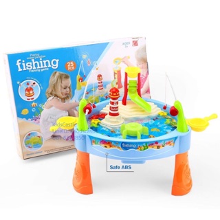 ชุดตกปลา เกมส์ชุดตกปลา สำหรับเด็ก Fishing Game with music and lights fishing table Play