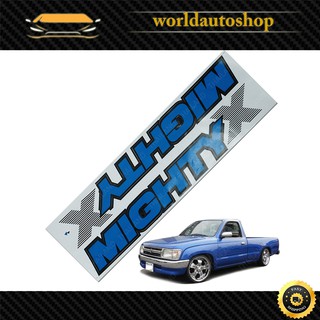 สติ๊กเกอร์ Mighty-X Sticker Toyota Toyota Mighty-X  น้ำเงิน จำนวน 2 ชิ้น