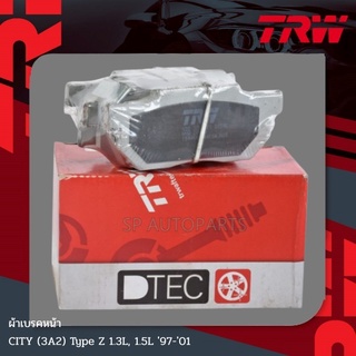 TRW ผ้าเบรคหน้า CITY (3A2) Type Z 1.3L, 1.5L 97-01  GDB325DT