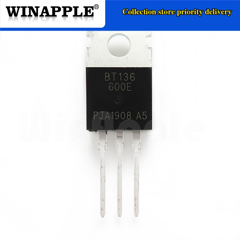 10 ชิ้น/ล็อต BT136-600E BT136 BT136-600 600V 4A Triacs RAIL TRIAC TO-220 ใหม่เดิมในสต็อก