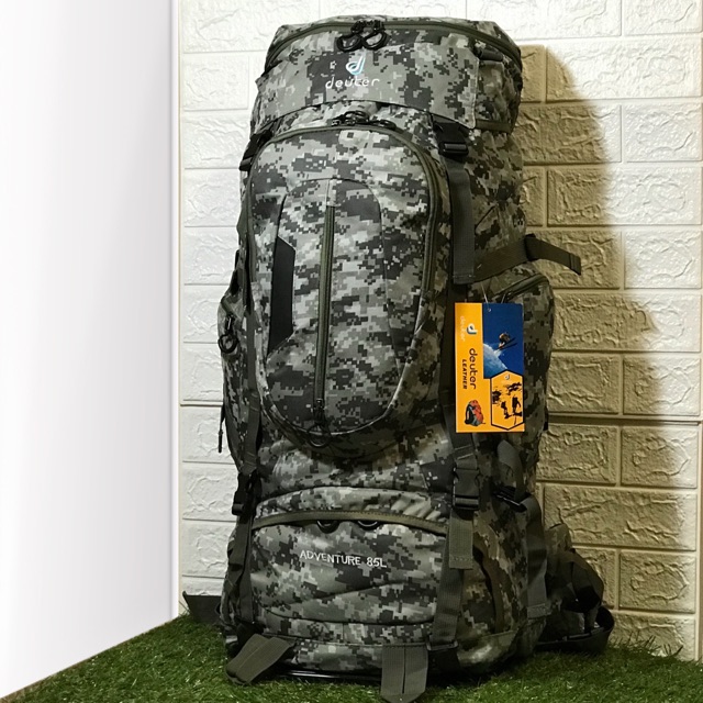 Deuter 85L กระเป๋าเป้สะพายหลังทหารยุทธวิธี Rucksacks Travel Camping Trekking กระเป๋าเป้สะพายหลังทหาร