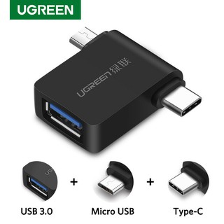 UGREEN (30453)USB OTG Adapter USB 3.0 to Micro USB &amp; Type C Adapter