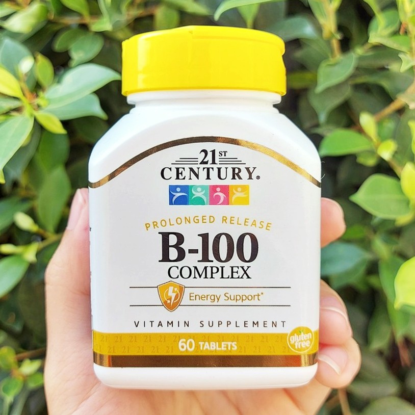 ว ตาม นบ รวม B 100 Complex 60เม ด แบบ Prolonged Release 21st Century ช วยบำร งระบบประสาท ม เร ยวแรงพละกำล ง Shopee Thailand