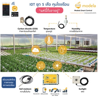 ชุด IOT " 5 เสือ คุมโรงเรือน " ควบคุมโรงเรือนอัตโนมัติผ่านมือถือ