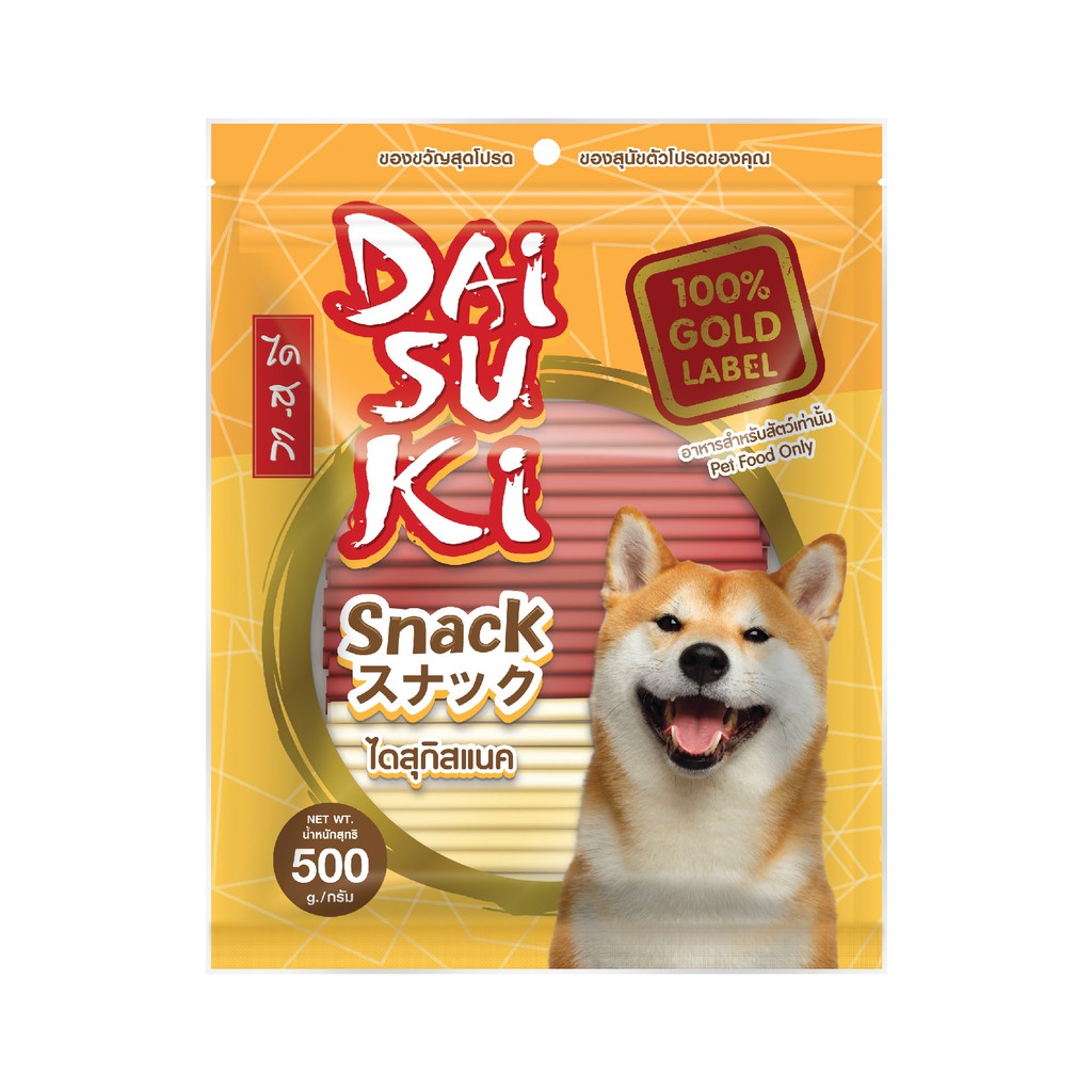 Daisuki Snack ไดสุกิสแน็ครวมรส ขนาด 500กรัม x 1 ถุง