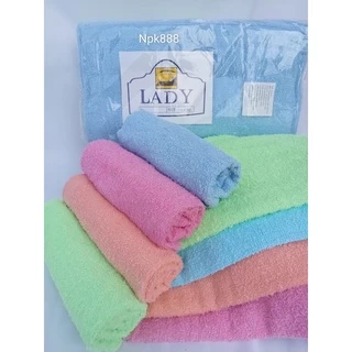 ผ้าขนหนู LADY & TUC 15x30 นิ้ว แพ็ค 1 โหล (12 ผืน) คละสี/ฟ้าล้วน/ชมพูล้วน/เขียวล้วน/ส้มล้วน/นำ้ตาลล้วน/ขาวล้วน