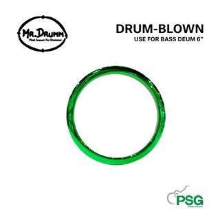 MR.DRUMM : DB-6 -DRUM-BLOWN-GREEN วงแหวนใส่หน้ากลอง สีเขียว