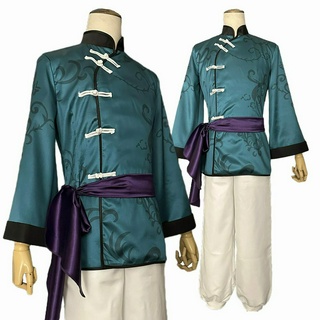 Holoun Blue Lock Cosplay วิกผมคอสเพลย์อนิเมะ RIN China Kung Fu Tang สีฟ้า ปรับได้ สําหรับปาร์ตี้