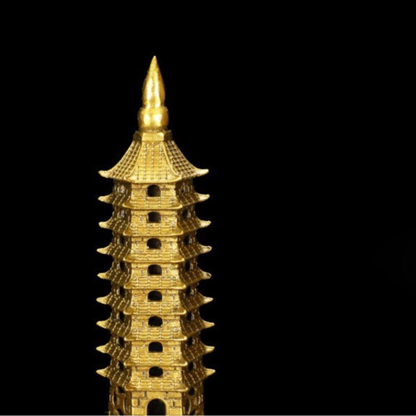 เจดีย์ 9-13ชั้น​ 18-38ซม งานทองเหลืองบริสุทธิ์ Pure Brass​ Wenchang เจดีย์เหวินช่าง เสริมฮวงจุ้ย JD feng shui สิริมงคล ราคา ถูกที่สุด ดีลบีเคเค แกลเลอรีภาพที่ 4