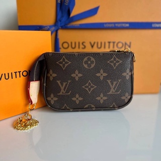 LOUIS VUITTON MINI POCHETTE ACCESSORIES BAG กระเป๋าสะพายไหล่ ทรงมินิ Monogram น่ารักมาก Ori