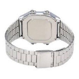 Casio Standard นาฬิกาข้อมือผู้ชาย สีเงิน สายแสตนเลส รุ่น A178WA-1A