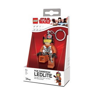 LEGO พวงกุญแจ ไฟฉาย เลโก้ มินิฟิกเกอร์ สตาร์วอร์ส Star Wars - Poe Dameron Key Light ของแท้