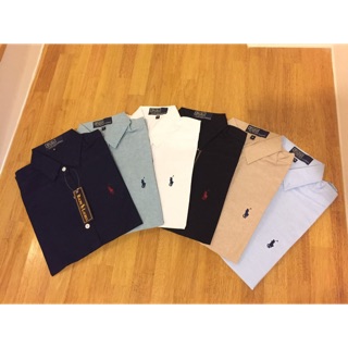 เสื้อเชิ้ตแขนยาวปักม้าs -XL