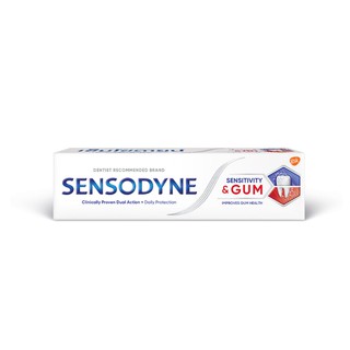 SENSODYNE SENSITIVITY & GUM TOOTHPASTE 100G เซ็นโซดายน์ เซ็นซิทิวิตี้ & กัม ยาสีฟัน 100ก.