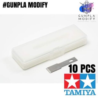 TAMIYA 74101 Modeler Knife Pro (Chisel) ใบมีดอาร์ทไนฟ์แบบสิ่ว จำนวน 10 ใบ