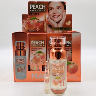 KISS BEAUTY PEACH FACE SERUM  (PRIMER + SERUM ) 2 ชิ้น ผสมกัน ไพรเมอร์ที่ให้เนื้อสัมผัสเนียนนุ่ม