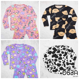 ชุดนอนแขนยาวขายาว ผ้าไมโคร นุ่ม เด้ง ใส่สบาย SIZE:M,XL