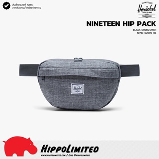 กระเป๋า ⌇ Herschel ⌇ รุ่น Nineteen ⌇ สี Raven Crosshatch ⌇ สินค้าของแท้ 100% จากตัวแทนจำหน่ายโดยตรง