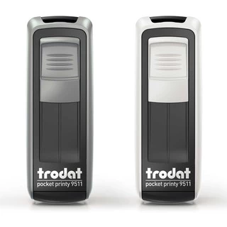 ตรายางหมึกในตัวพกพา trodat 9511 ใส่ ชื่อ - นามสกุล หรือ ชื่อ - นามสกุล- ตำแหน่ง (สั่งทำแจ้งข้อมูลทาง Chat)