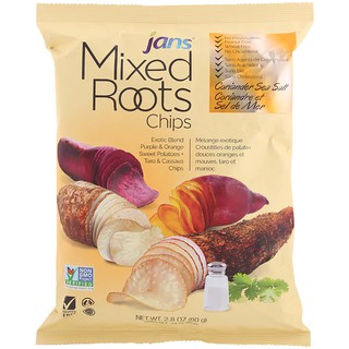 Jans Mixed Roots Chips Coriander Sea Salt 80g.