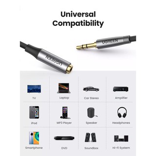 UGREEN(AV190) 3.5MM Audio Extension Cable Professional HiFi for TV Speaker SoundBox (50214,50241,50242)