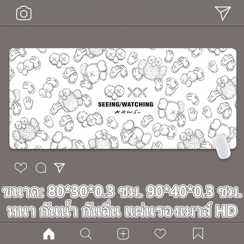 พร้อมส่ง 🎨แผ่นรองเมาส์ Sesame Street แผ่นรองเมาส์ลายการ์ตูน หลายลาย หลายขนาด (Mouse pad) หนา 3mm - รูปที่ 2