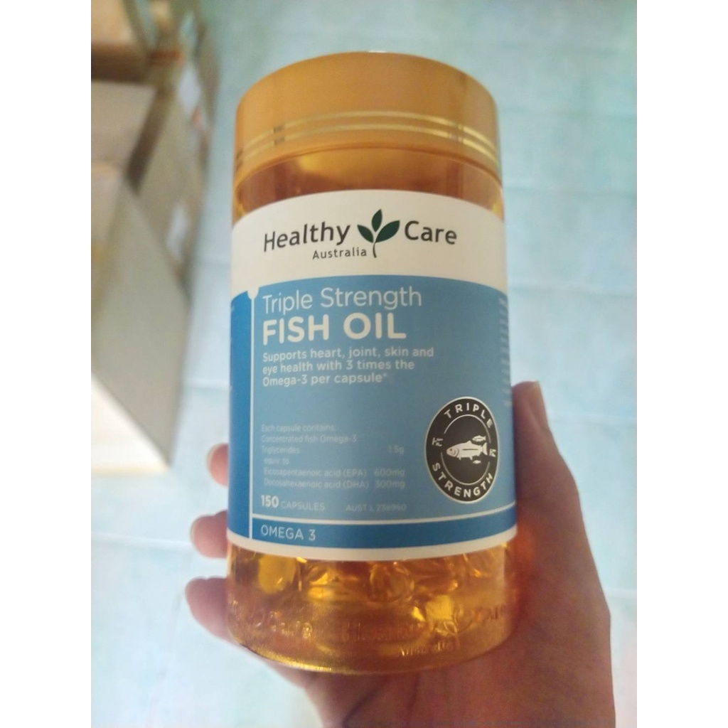 Healthy Care Triple Strength Fish Oil 1500 mg 150 Capsules EPA 600mg DHA300mg exp10/2024