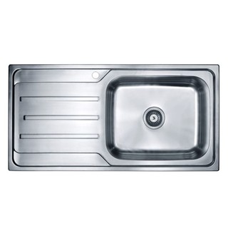 Embedded sink BUILT-IN 1B1D HAFELE HERCULES 495.39.299 LH Sink device Kitchen equipment อ่างล้างจานฝัง ซิงค์ฝัง 1หลุม 1ท