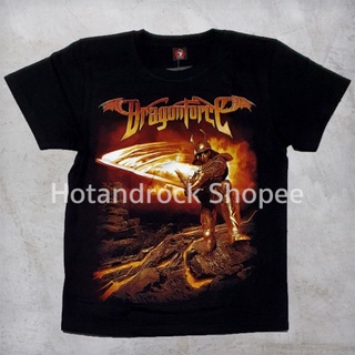 เสื้อวงสีดำ Dragonforce TDM 1333 Hotandrock