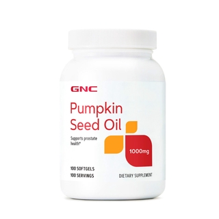 GNC Pumpkin Seed Oil 1000 mg 100 Capsules น้ำมันเมล็ดฟักทอง สุขภาพต่อมลูกหมาก สหรัฐอเมริกา