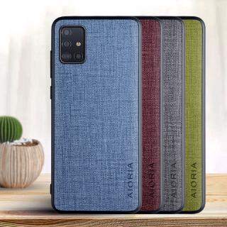 เคสโทรศัพท์หนัง pu แบบถักสําหรับ samsung galaxy a 10 a 40 a 5 2017 a 51 a 6 a 8 plus 2018 a 71