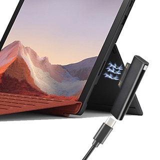 อะแดปเตอร์ชาร์จไฟ Usb C To Connect PD Type-C สําหรับแล็ปท็อป Microsoft Surface Pro 3 4 5 6 Go Book 1 2 แล็ปท็อป