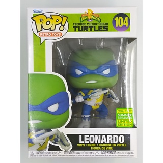 SDCC 2022 Funko Pop Power Rangers TMNT - Leonardo #104