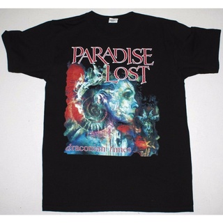 ผ้าฝ้ายแท้ใหม่ เสื้อยืดลําลอง แขนสั้น พิมพ์ลาย Paradise Lost Draconian Times Doom Death Gothic อเนกประสงค์ DIY 2022S-4XL