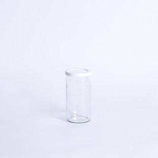 WECK – CYLINDER JAR 340 ML W/PS ขวดแก้ว ฝาพลาสติก (WE-975LS)