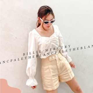 theblancpale เสื้อคอเหลี่ยม/เสื้อจั๊มแขน size s