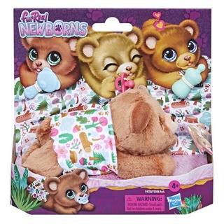 furReal Newborns Bear Interactive Animatronic Plush Toy: Electronic Pet with Sound Effects, Closing Eyes; Ages 4 &amp; up