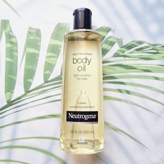 นูโทรจีนา บอดี้ ออยล์ น้ำมันบำรุงผิวกาย Body Oil Light Sesame Formula 250 ml (Neutrogena®) ออยบำรุงผิวกาย