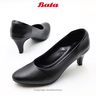 ราคาBata รองเท้าคัทชูนักศึกษา คัทชูทางการ หัวแหลม ส้น 2.5 นิ้ว รุ่น 751-6873 ไซส์ 36-41 (3-8)