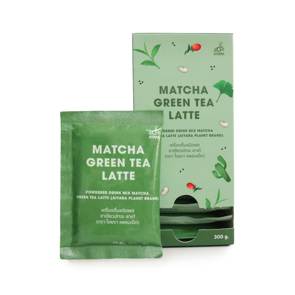 ของแท้!! ชาเขียวมัทฉะ น้ำตาล 0% Matcha Green tea Latte Aiyara