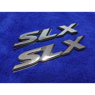 B.S.D โลโก้ SLX ขอบดำ 3×16 cm แพ็คคู่ 2ชิ้น