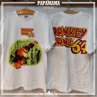 [ DONKEY KONG 64 ] DONGKEY KONG Game Promo Shirt  เสื้อเกม ดองกี้คอง วินเทจ papamama vintage