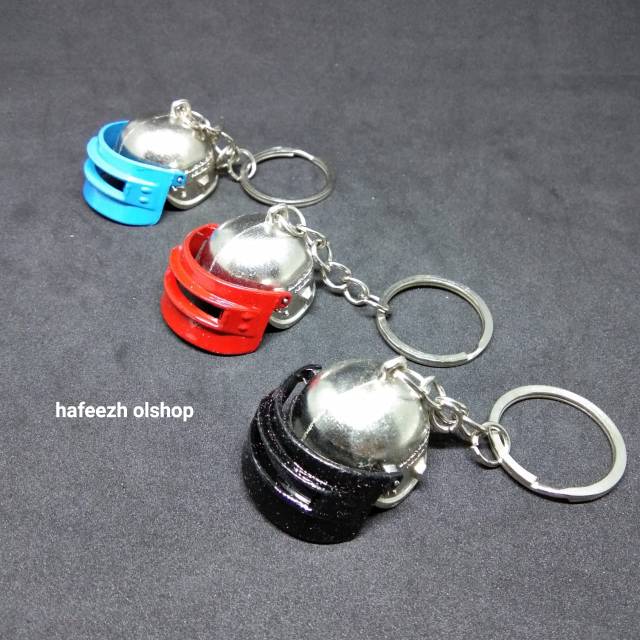 พวงกุญแจติดหมวกกันน็อค GANTUNGAN PUBG ทําจากเหล็ก