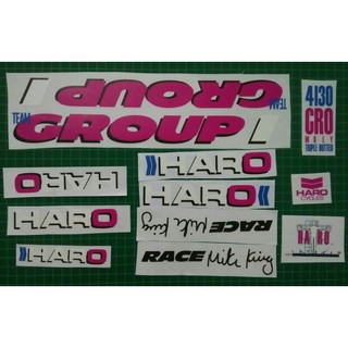 สติกเกอร์ใส ลาย BMX Haro Group 1 Race Mike King สําหรับตกแต่ง