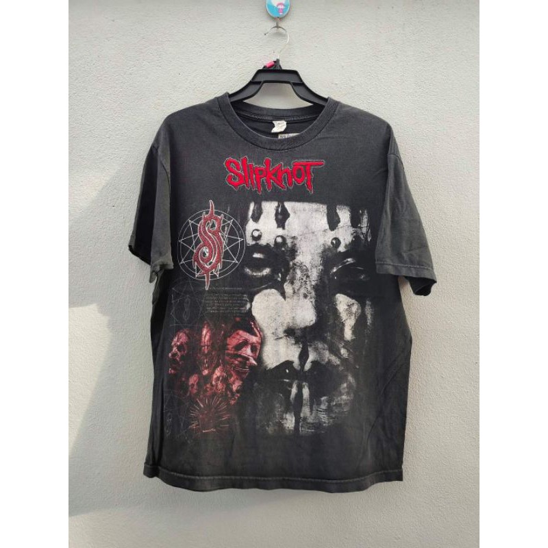 เสื้อวง Slipknot ปักอักษร มือสองของแท้